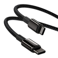  USB kabelis Baseus Tungsten Gold Fast Data Type-C to Type-C 100W 1m black CATWJ-01 